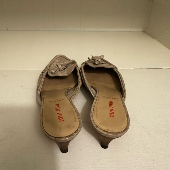 MIU MIU crocodile leather mules size 6.5 (36.5 EU) - Picture 4 of 6